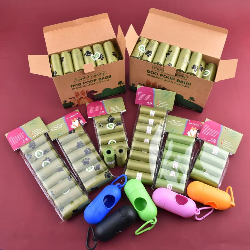 Eco-Friendly Scented Biodegradable Dog Poop Bags - Bulk Pack for Easy Disposal!