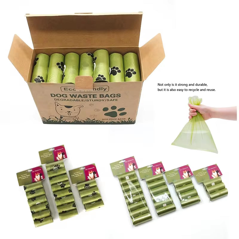 Eco-Friendly Scented Biodegradable Dog Poop Bags - Bulk Pack for Easy Disposal!