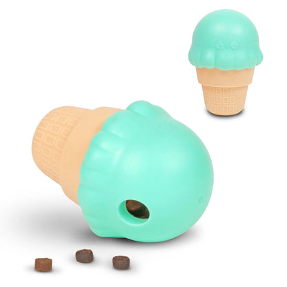 Brightkins Ice Cream Dog Toy Treat Dispenser - Engaging Training Tool for Small and Medium Dogs
